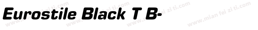 Eurostile Black T B字体转换